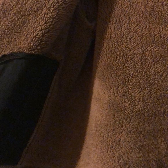 Fuzzy Leopard Print Hooded Zip Up Jacket Sweater - Picture 4 of 8